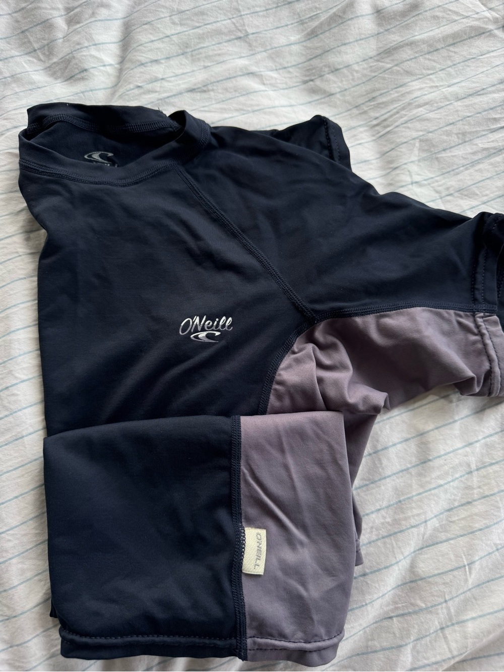 O'Neill Blue & Purple Swim/Surf Top. Size women’s medium